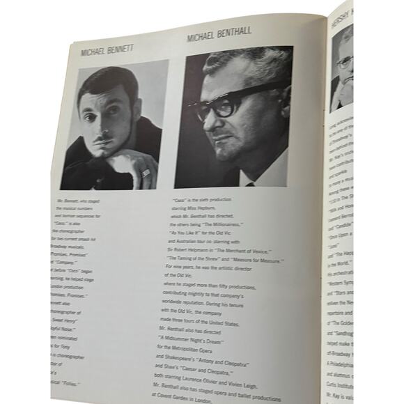 Katharine Hepburn & George Rose "Coco" VTG Souvenir Program Broadway Musical - Picture 7 of 7